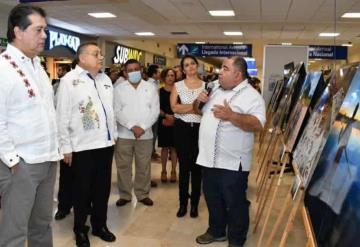 Presentan exposición fotográfica "Los Mangles de la Selva" en el Aeropuerto Internacional "Carlos Rovirosa Pérez"