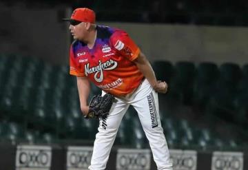 El pitcher tabasqueño, Juan Pablo Oramas relevó en los play offs de la Liga Mexicana del Pacifico