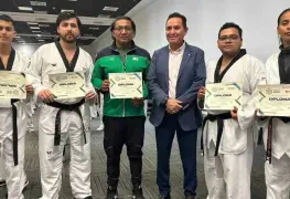 Entrenadores tabasqueños de taekwondo participaron en el Congreso Regional de Capacitación