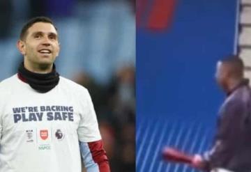 ¿Se imita lo que se admira? Mbappé repite polémico festejo de Dibu Martínez