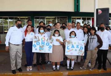 Vamos a rescatar los espacios educativos; afirma Abraham Cano, alcalde de Cunduacán