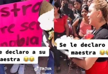 Alumno se le declara a maestra en San Valentín y ella lo rechaza; amenaza con reprobarlo