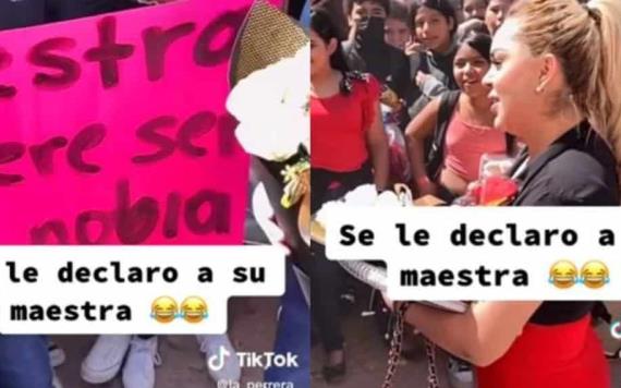 Alumno se le declara a maestra en San Valentín y ella lo rechaza; amenaza con reprobarlo