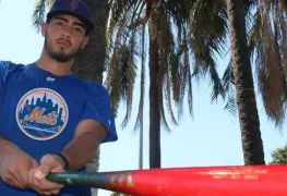 El aporreador tabasqueño Agustín "Guty" Ruiz tuvo su primer turno al bate con Mets de Nueva York