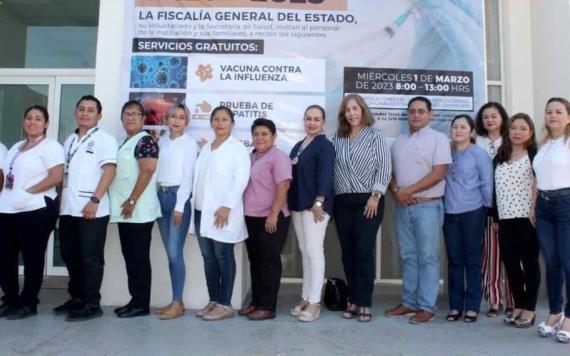 Participa personal de la FGE en Jornada de Salud