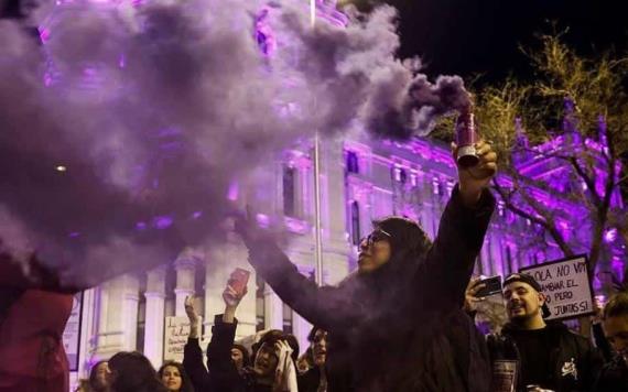 Así se vivió la marcha del 8M en Madrid; movimiento salió dividido