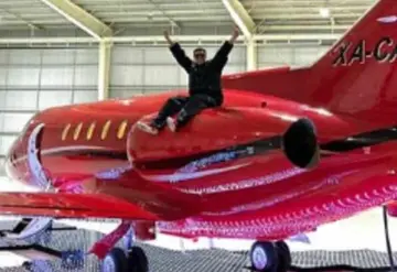 ¡Con juguete nuevo! Eduin Caz presume su lujoso jet privado