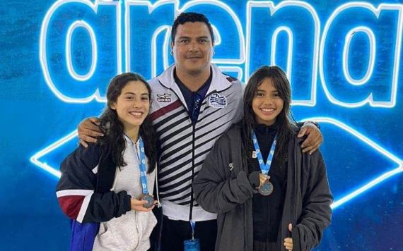 Las tabasqueñas Orquídea Navarro Todd y Claudia Camila Palos Villegas se colgaron bronce en el Grand Prix Jr. y Primera Fuerza 2023