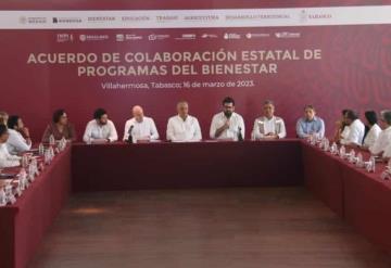 Gobernador firma acuerdo estatal del programas del Bienestar