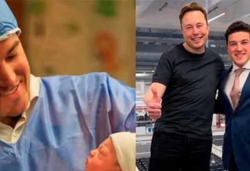 Samuel García pedirá a Elon Musk ser padrino de su hija