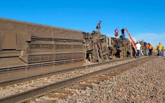 Alerta en Dakota del Norte: descarrila un tren de 70 vagones con material peligroso