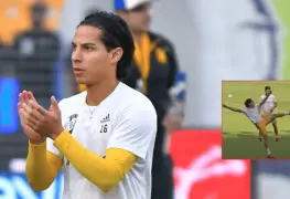 Diego Lainez sufre caída en calentamiento de Tigres y provoca burlas de sus compañeros
