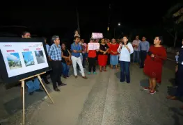 Entrega Yolanda Osuna nuevo alumbrado a vecinos de la colonia Sabina