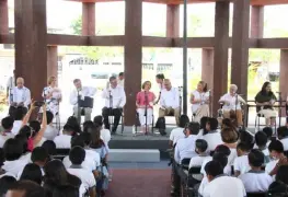 Elige Beatriz Gutiérrez Müller a Yokotan de Tamulte de las Sabanas para el evento Fandango por la lectura