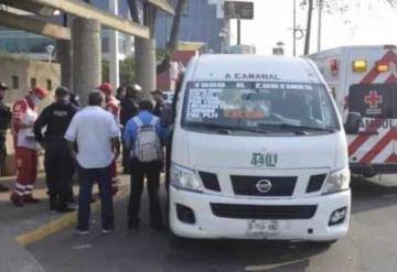 Adulto mayor pierde la vida en un transporte público de Villahermosa