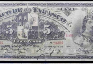 Los billetes emitidos por el Banco de Tabasco