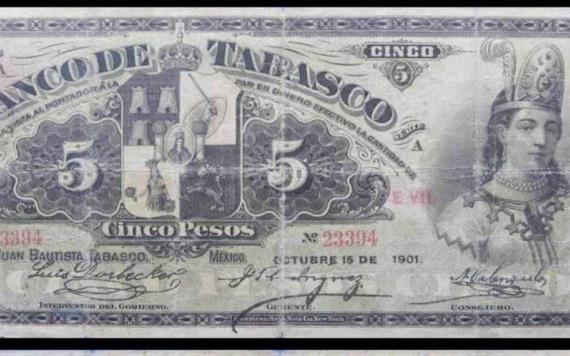 Los billetes emitidos por el Banco de Tabasco