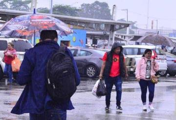 Lluvias puntuales muy fuertes en Chiapas, Tabasco, Campeche, Yucatán y Quintana roo