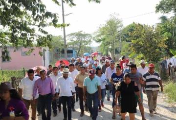 Gobierno de Cunduacán pone en marcha la segunda etapa de la reconstrucción de camino en la R/a Huapacal 1ra