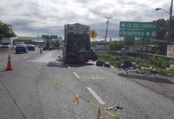 Recolector de basura fallece al ser atropellado por un tráiler