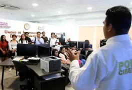 Estudiantes de Derecho conocen de cerca labor de la Policía Cibernética