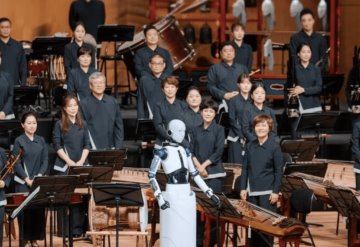 Robot dirige a orquesta en vivo en Corea del Sur; asistentes ovacionaron a la máquina