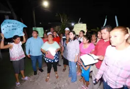 Inaugura Yolanda Osuna nuevo alumbrado en sectores de Buenavista Río Nuevo 3ª. sección