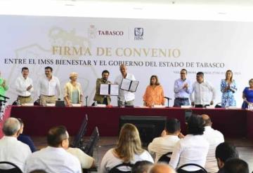 Firman Seguro Social, gobierno de Tabasco y OPD IMSS Bienestar convenio para avanzar en transición de los servicios de salud