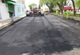 Reconstruye Centro vialidades en el Circuito Noé de la Flor Casanova