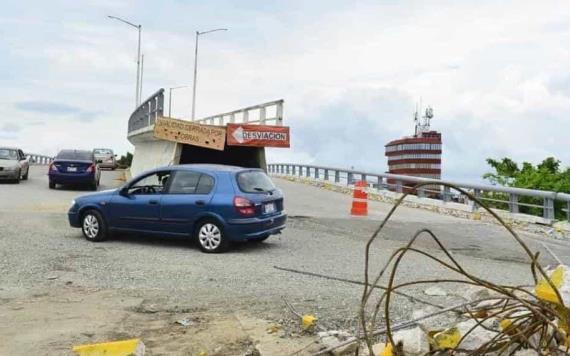 Cierran vialidad del puente Grijalva III