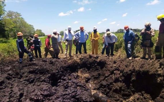 Fuga en ducto en Gregorio Méndez 3ra sección está controlada: Ayuntamiento de Comalcalco