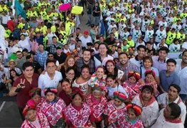 Claudia Sheinbaum encabez&oacute; una asamblea informativa en Ciudad Valles, San Luis Potos&iacute;