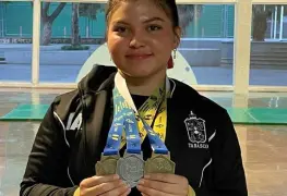 Delegación tabasqueña de levantamiento de pesas obtuvo medallas de oro y plata