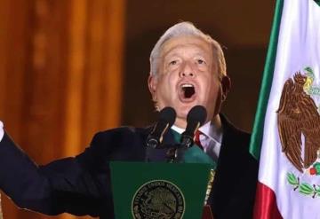 Andrés Manuel López Obrador da su penúltimo el Grito de Independencia