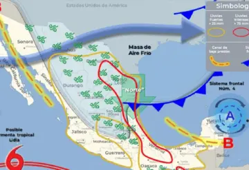 Frente frío número 4 en México