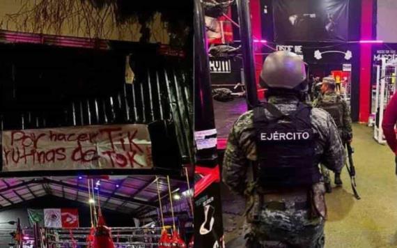 Decoran gym con cuerpos falsos por Halloween y les cae el Ejército