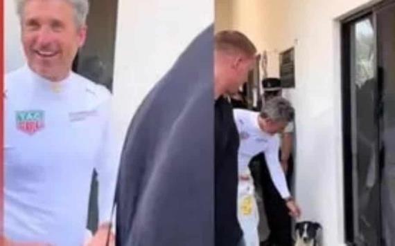 Patrick Dempsey es captado acariciando perrito callejero por su paso en Veracruz | VIDEO VIRAL