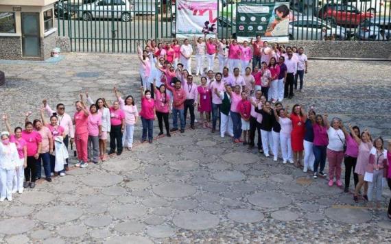 Realiza IMSS Tabasco Jornada Rosa contra el Cáncer de Mama