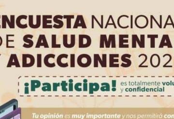 Inicia levantamiento de la Encuesta Nacional de Salud Mental y Adicciones