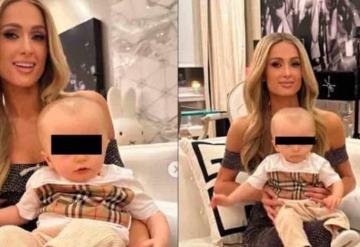 Fans de Paris Hilton se preocupan por la cabeza de su bebé