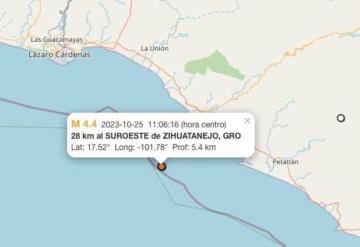 Sismo hoy: SSN reporta temblor de 4.4 en Zihuatanejo, Guerrero