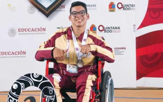 José Salvador ganó plata en los Paranacionales CONADE 2023