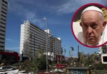 Papa Francisco envía sentido pésame a afectados por huracán Otis en Acapulco