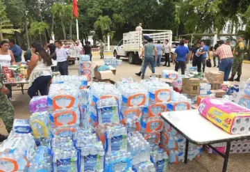 A través de la SEDENA, tabasqueños envían ayuda a damnificados de guerrero