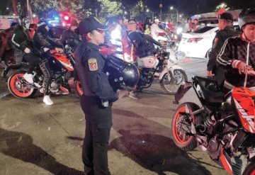 Envían 300 motocicletas al corralón durante "Rodada del Terror"