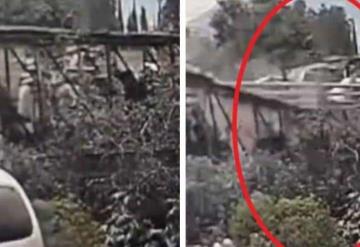 VIDEO: Momento exacto en que puente peatonal se desploma en Edomex