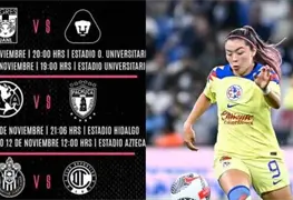 D&iacute;as y horarios de los Cuartos de Final de la Liga MX Femenil