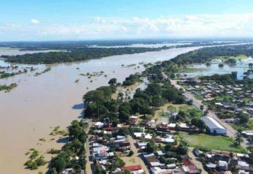 Alerta en 5 municipios por incremento del río Usumacinta