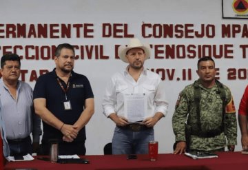 Se declara en sesión permanente el consejo municipal de protección civil en Tenosique