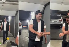 VIDEO. Juli&oacute;n &Aacute;lvarez llega a fiesta sin ser invitado